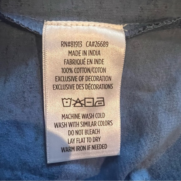 NWT Robert Graham Blue Deke V-Neck T-shirt XL | abstract camouflage AOP tee camo - Picture 4 of 4